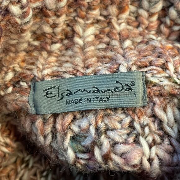 Anthropologie Elsamanda Wool Blend Oversized Sweater Poncho OS - Picture 6 of 7